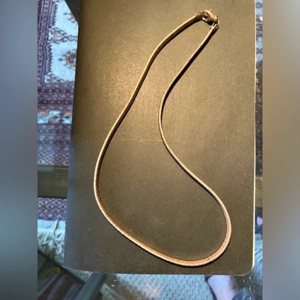 Vintage Wire wrapped Sterling choker necklace 18”